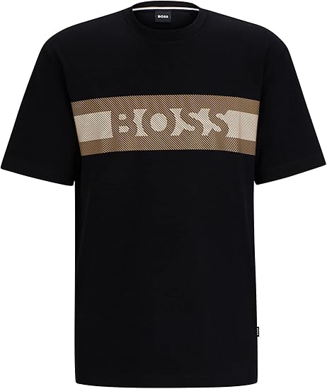 Amazon | [BOSS] [ボス] パフプリント ストライプ&ロゴ インター